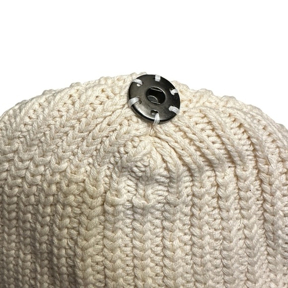 Love Your Melon cream knitted beanie 100% cotton - Picture 5 of 6